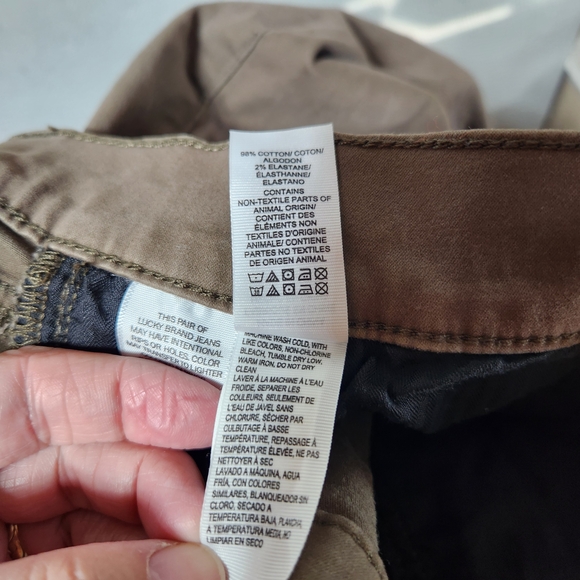 Lucky Brand Mens 38x32 Brown 121 Slim Straight Casual Pants - Picture 9 of 12